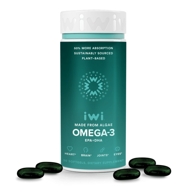Iwi Omega 3 seaweed supplement product photo